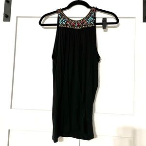 Michael Kors beaded neck tank sz S